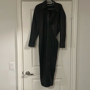 Vegan Leather Dress Zara